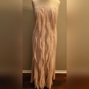 White by Vera Wang Strapless Cream Gown